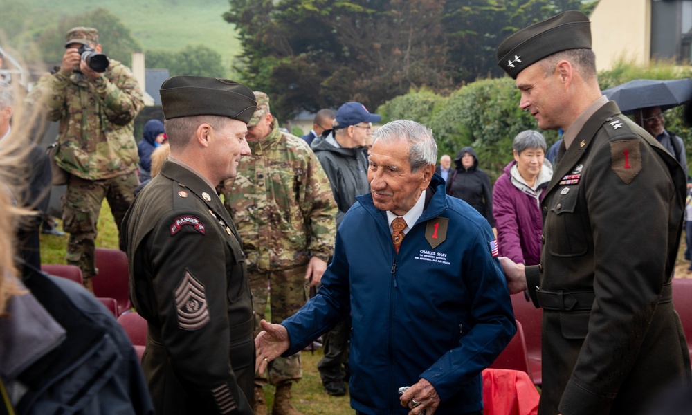 1st Infantry Division Honors Charles Shay and the Native American WWII Veterans