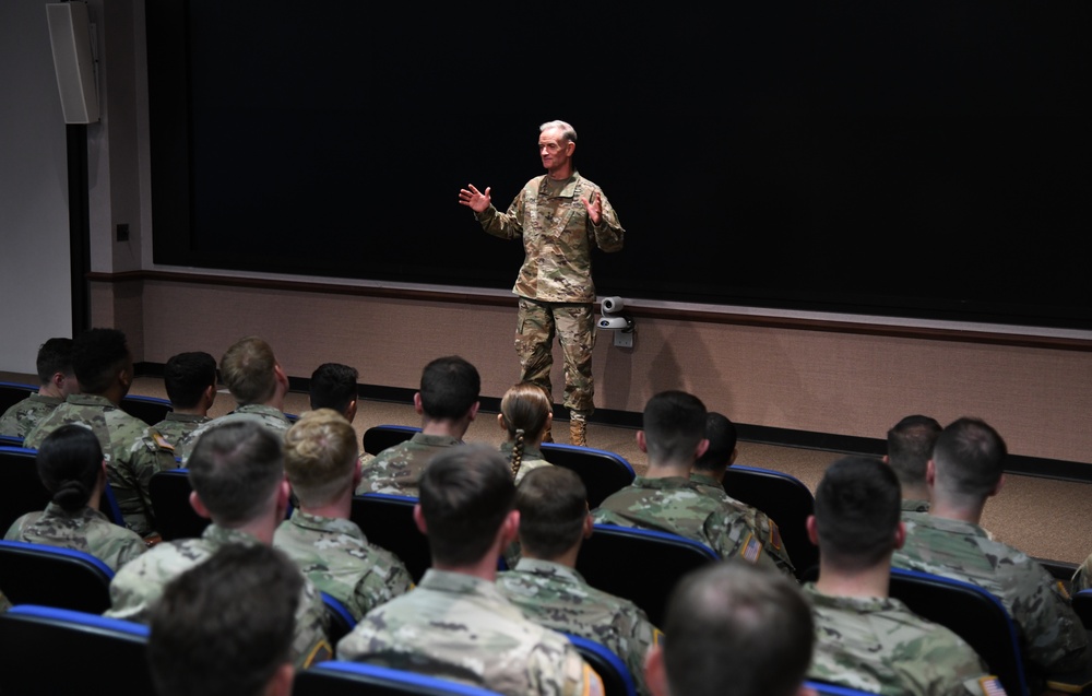 Lt. Gen. Walter E. Piatt Briefs Students at Fort Rucker