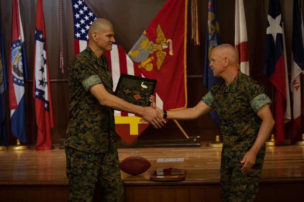 4th Marine Division Sergeant Major Relief and Appointment Ceremony