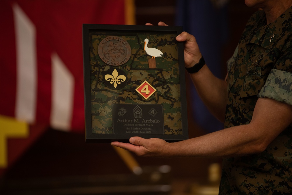 4th Marine Division Sergeant Major Relief and Appointment Ceremony