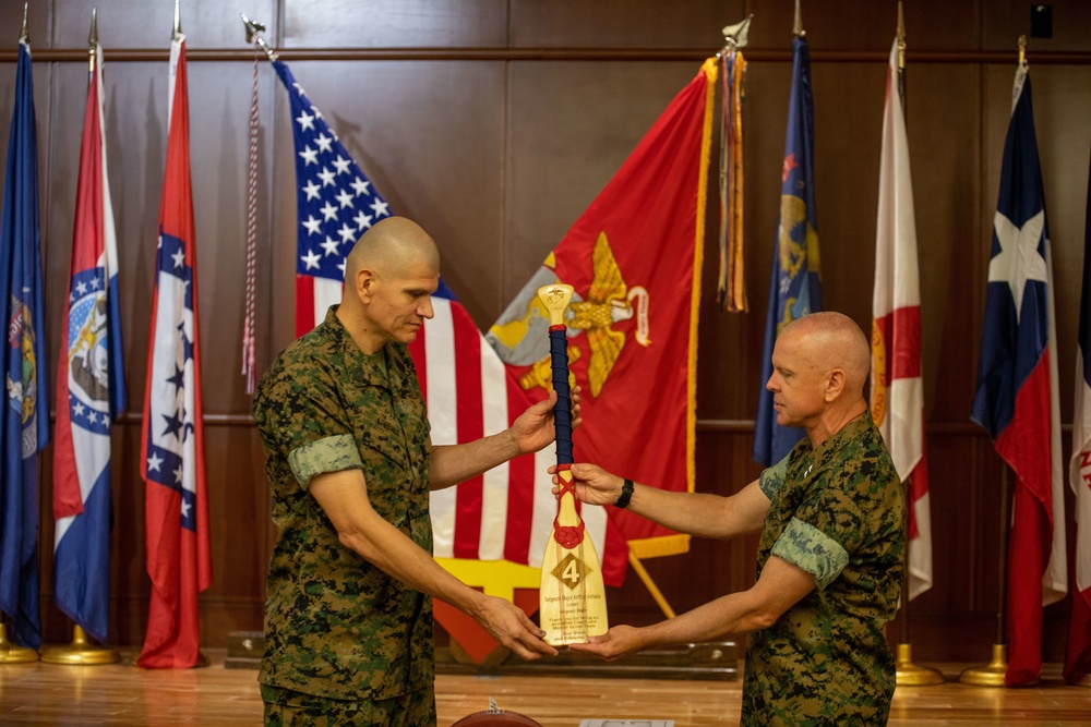 4th Marine Division Sergeant Major Relief and Appointment Ceremony