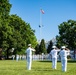 CNO Gilday, Commander in Chief of the Israeli Navy Vice Adm. David Saar Salama attend full-honors welcoming ceremony