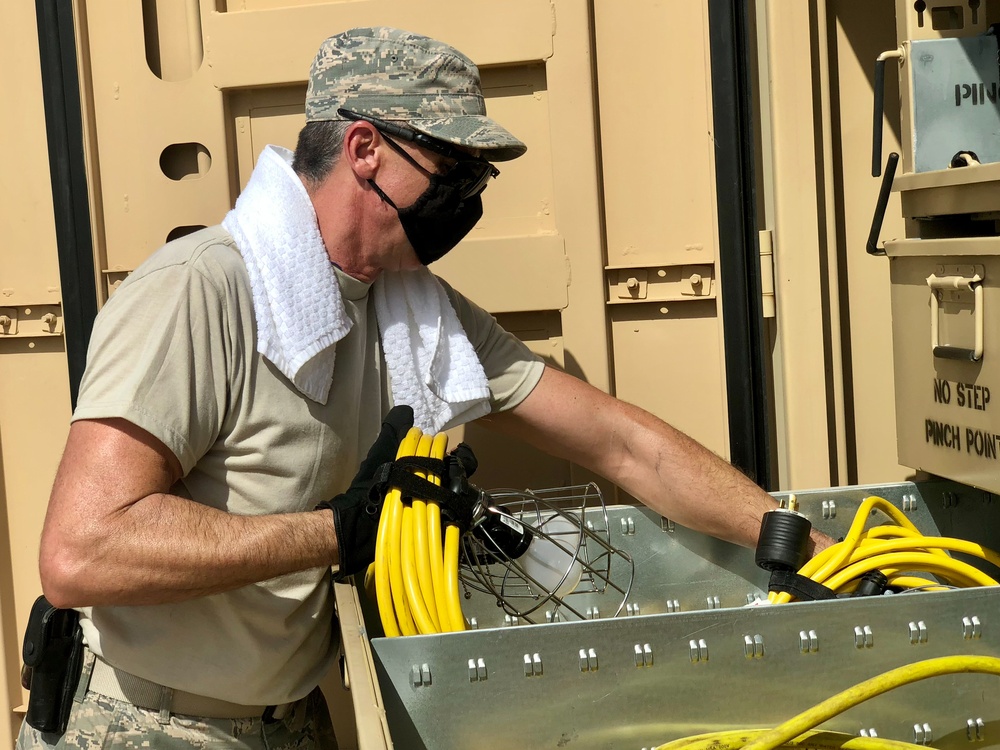132d LRS and the 156th Wing inventory Disaster Relief Beddown Systems