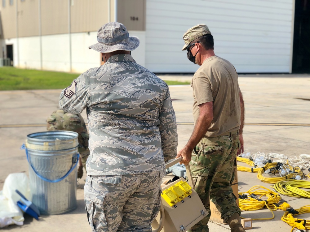 132d LRS and the 156th Wing inventory Disaster Relief Beddown Systems