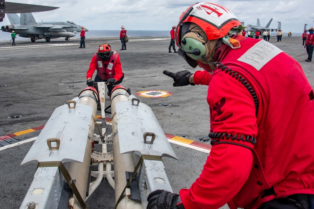 USS Ronald Reagan (CVN 76) conducts flight operations