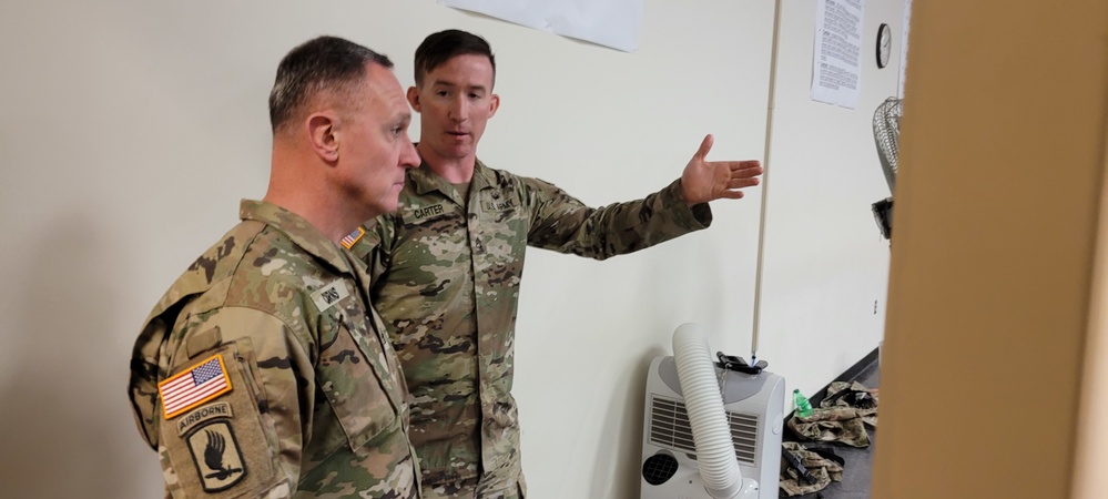 I Corps Command Sgt. Maj. visits the Spartan Brigade