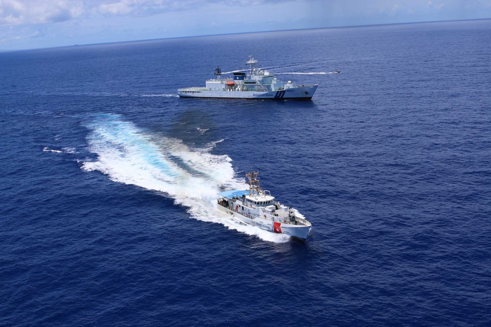 U.S., Japan Coast Guards conduct joint counter-narcotics exercise in the Pacific