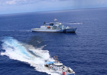 U.S., Japan Coast Guards conduct joint counter-narcotics exercise in the Pacific