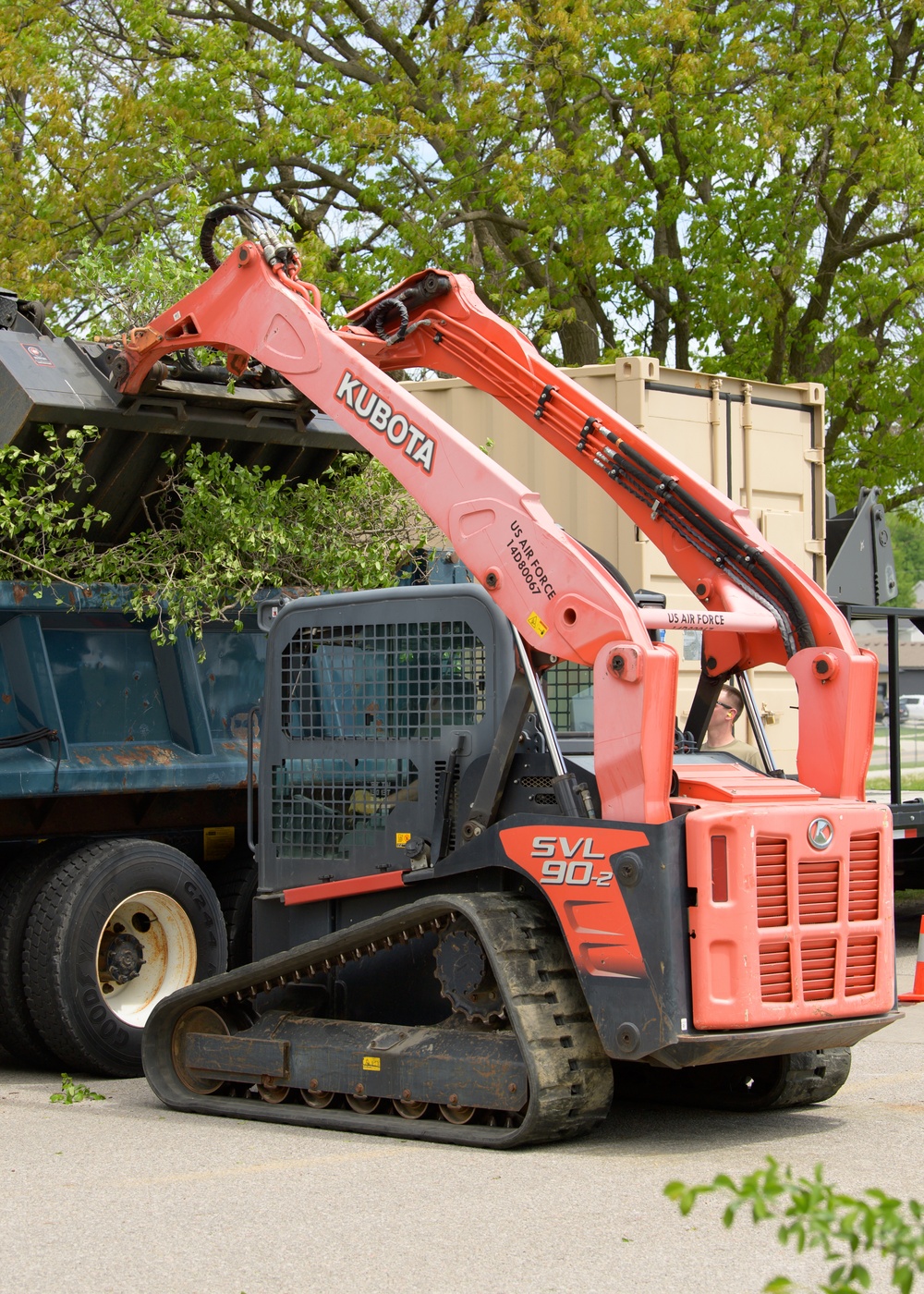 132d Civil Engineering Squadron Cuts Down Dying Trees Around the Base