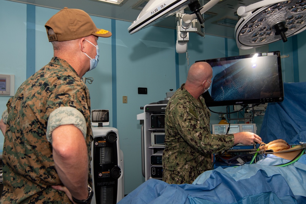 Deputy Commanding General, I Marine Expeditionary Force Tours Mercy