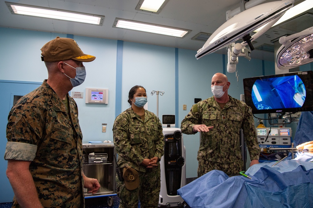 Deputy Commanding General, I Marine Expeditionary Force Tours Mercy