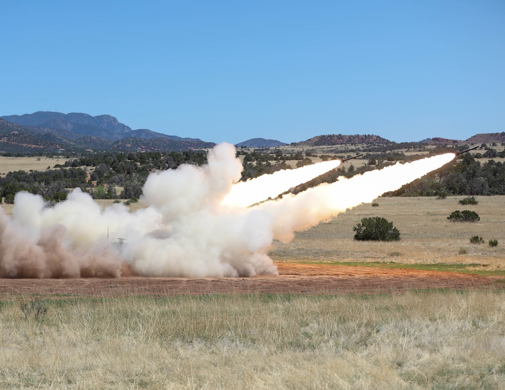 Rocket Artillery Supports 4th Infantry Division During Ivy Mass