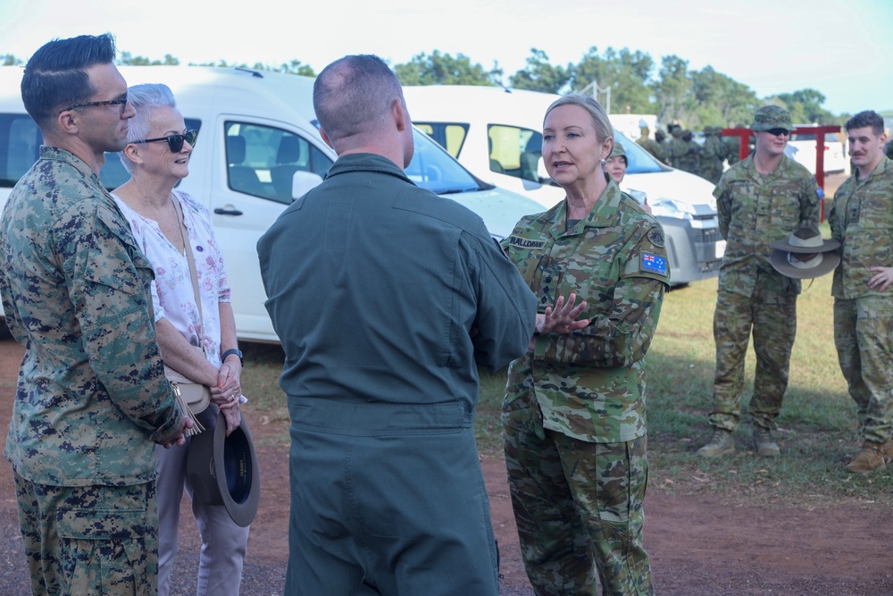 Her Honour the Honourable Vicki O’Halloran flies on MRF-D 22 Ospreys