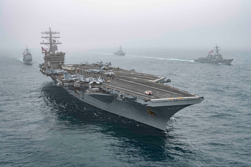 Carrier Strike Group 11 Transits Pacific Ocean