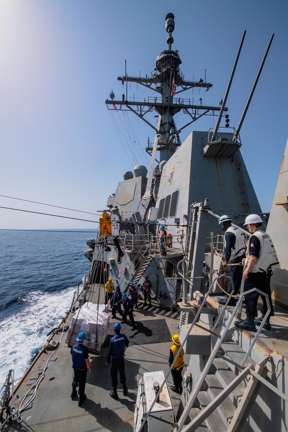 USS Momsen Replenishment at Sea