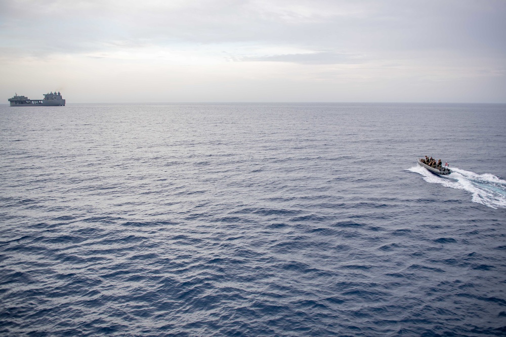 Bainbridge is on a scheduled deployment in the U.S. Naval Forces Europe area of operations, employed by U.S. Sixth Fleet to defend U.S., Allied and Partner interests.