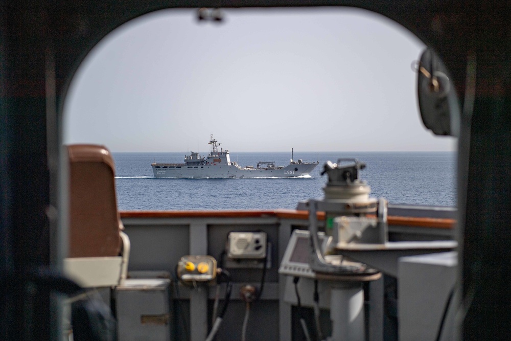 Phoenix Express 22, conducted by U.S. Naval Forces Africa, is a maritime exercise designed to improve cooperation among participating nations in order to increase maritime safety and security in the Ionian.