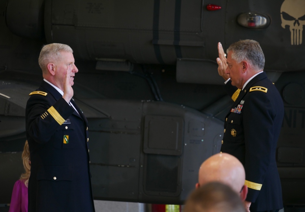 Promotion Ceremony for 184th ESC Commander