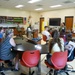 Commanding Officer for Naval Health Clinic Cherry Point visits Lejeune High School students