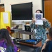 Commanding Officer for Naval Health Clinic Cherry Point visits Lejeune High School students
