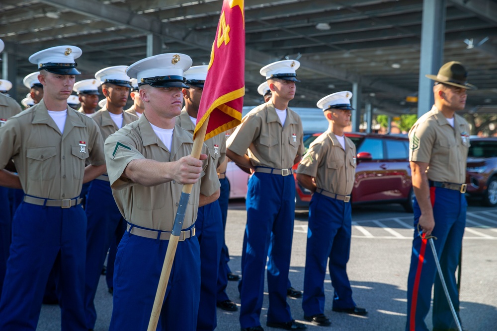 Mobile native graduates as the company honor graduate for Bravo Company