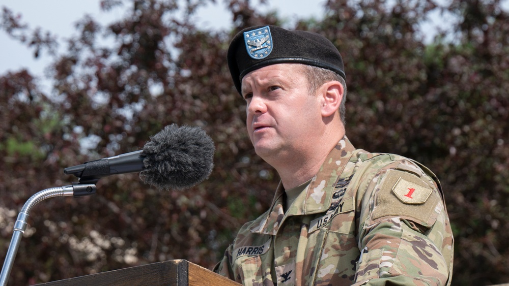 299th Brigade Support Battalion, 2nd Armored Brigade Combat Team, 1st Infantry Division Change of Command ceremony