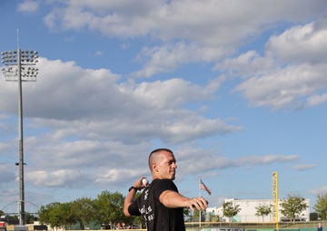 Marines Swear-in at Montgomery Biscuits Game