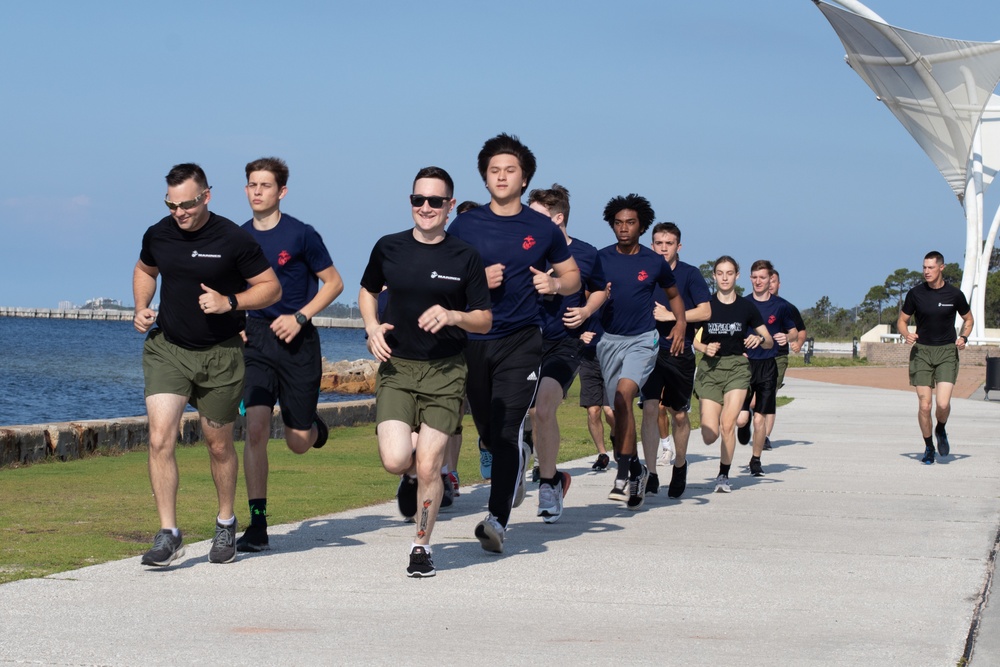 Pensacola Marines Conduct Beach Workout