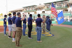 Marines Swear-in at Montgomery Biscuits Game [Image 11 of 19]