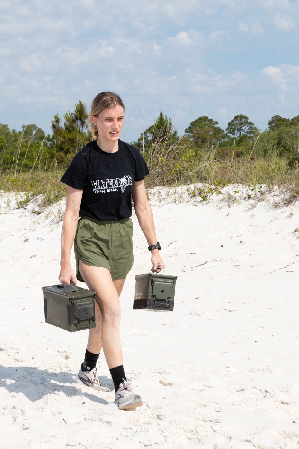 Pensacola Marines Conduct Beach Workout