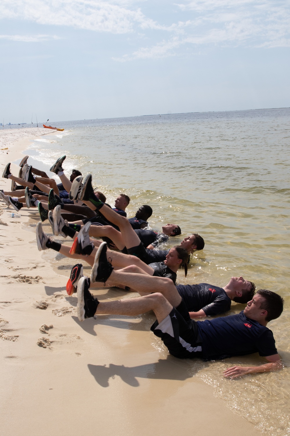 Pensacola Marines Conduct Beach Workout