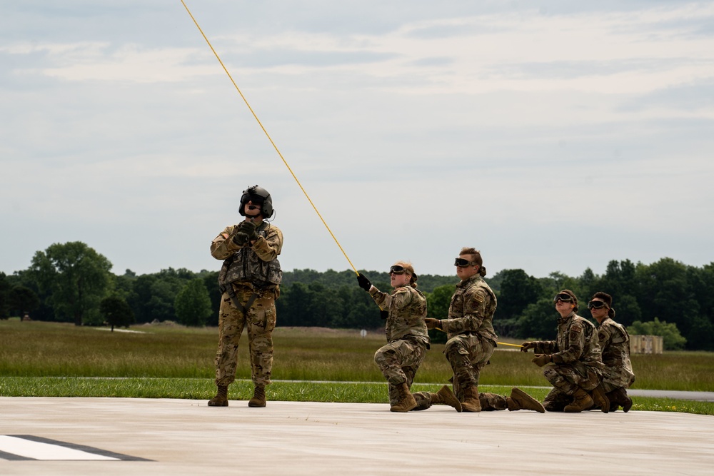 Airmen and Soldiers team up for medical evacuation training