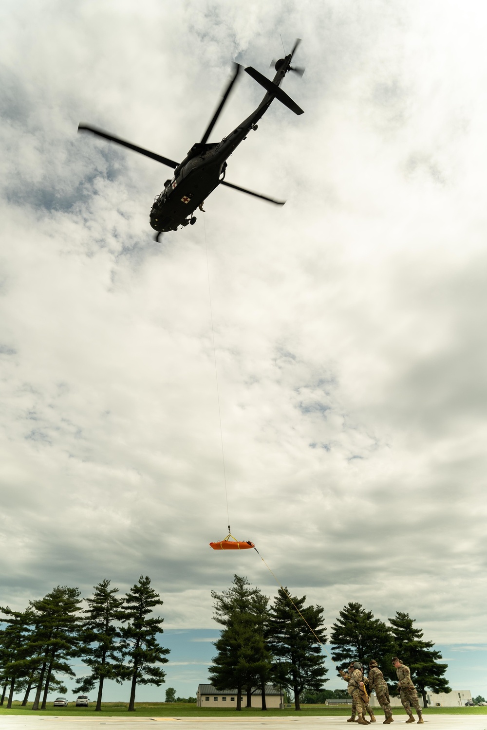 Airmen and Soldiers team up for medical evacuation training