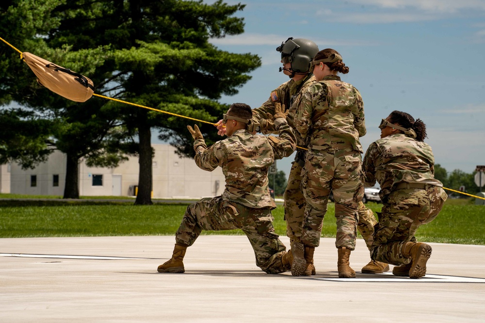 Airmen and Soldiers team up for medical evacuation training