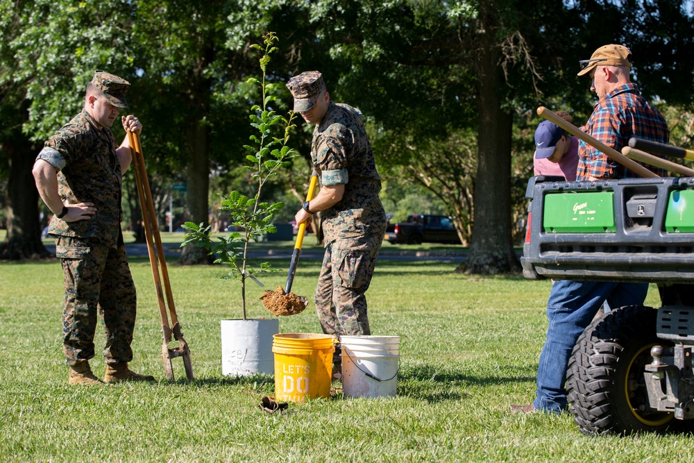 Belleau Wood Tree Planting at Lejeune Hall