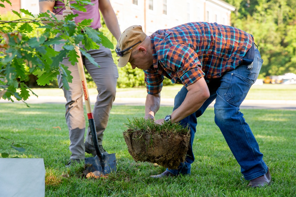 Belleau Wood Tree Planting at Lejeune Hall