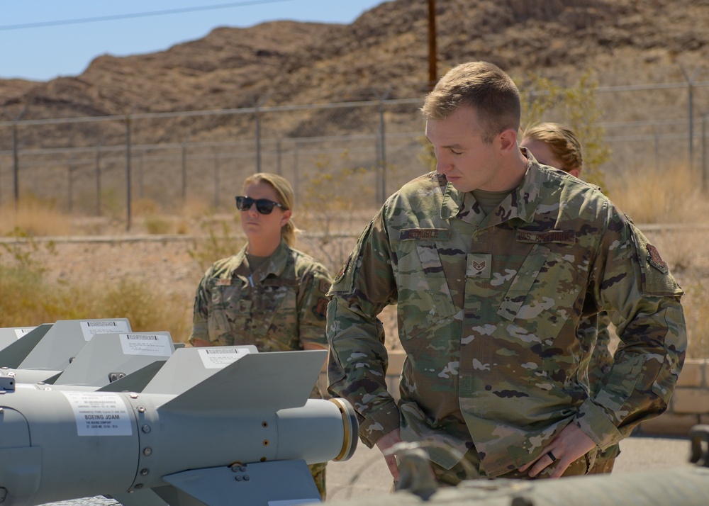 132d ISRG Members with 57th Munitions Squadron