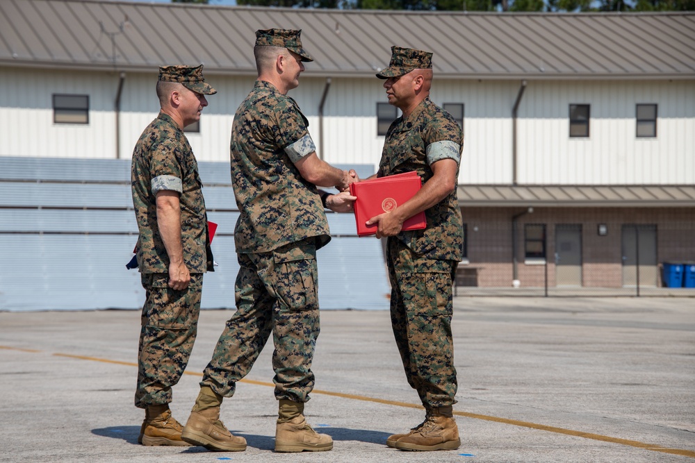 MALS-31 Relief and Appointment ceremony for Sgt. Major Artie Martinez