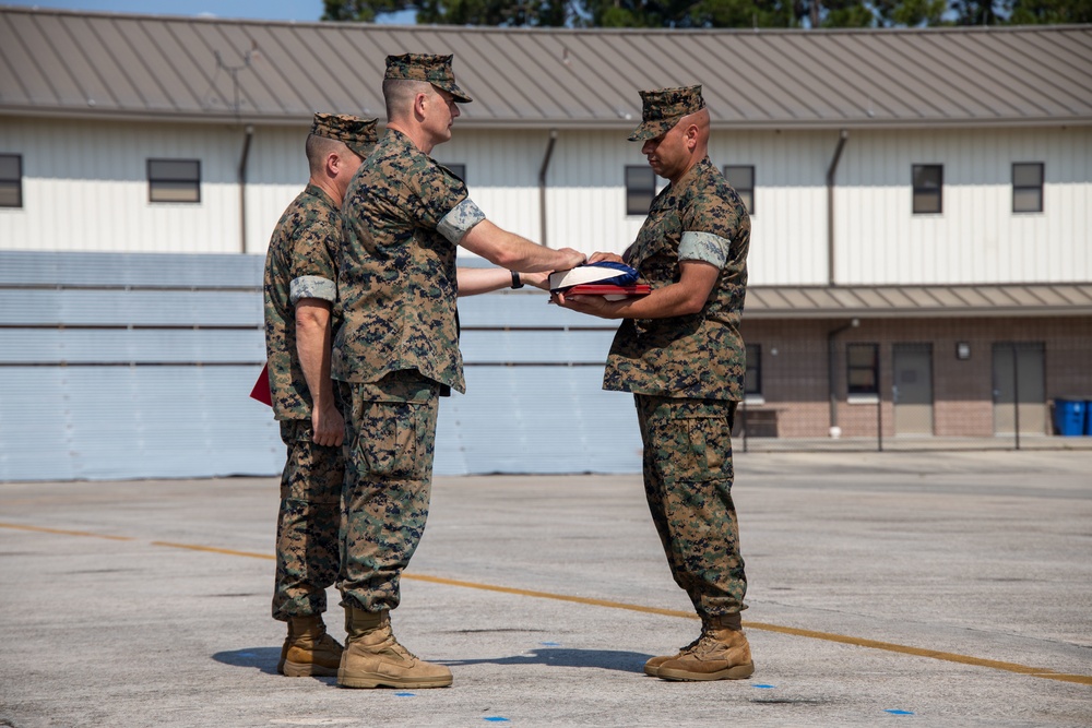 MALS-31 Relief and Appointment ceremony for Sgt. Major Artie Martinez