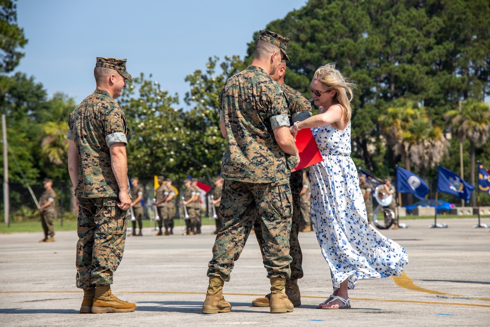 MALS-31 Relief and Appointment ceremony for Sgt. Major Artie Martinez