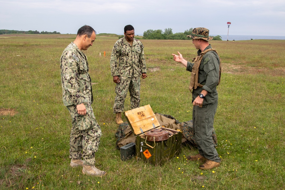 Commodore Chen visits Ravlunda During Baltops 22