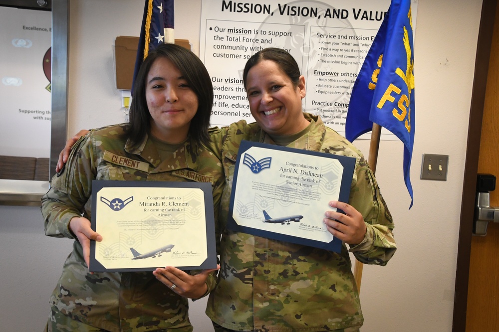 168th Wing Celebrates Services Airmen Promotions