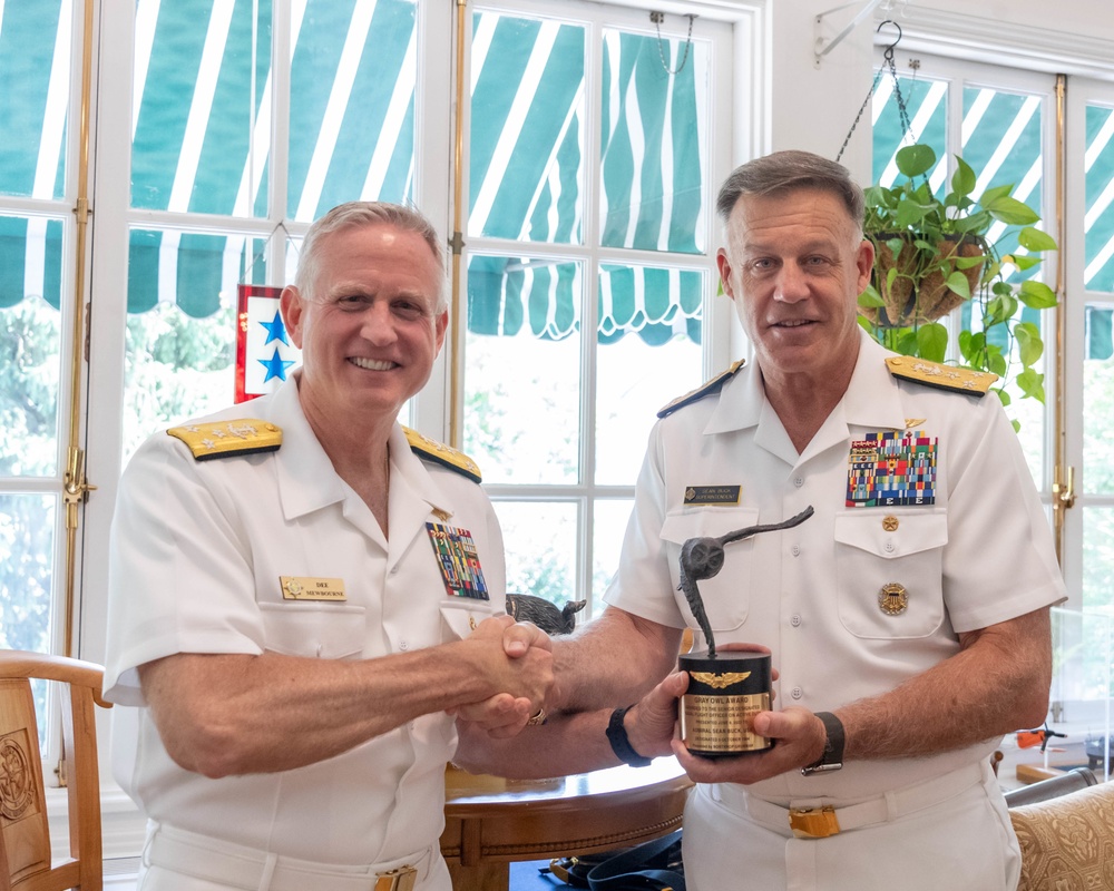 Vice Admiral Sean Buck Receives Gray Owl Award