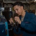 USS Ronald Reagan (CVN 76) Sailor performs maintenance on laundry machines