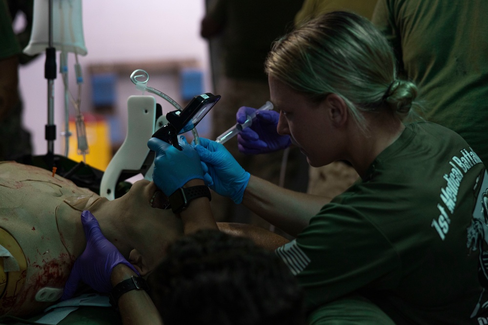 13 MEU RUT Medical Aid to Simulated Casualty