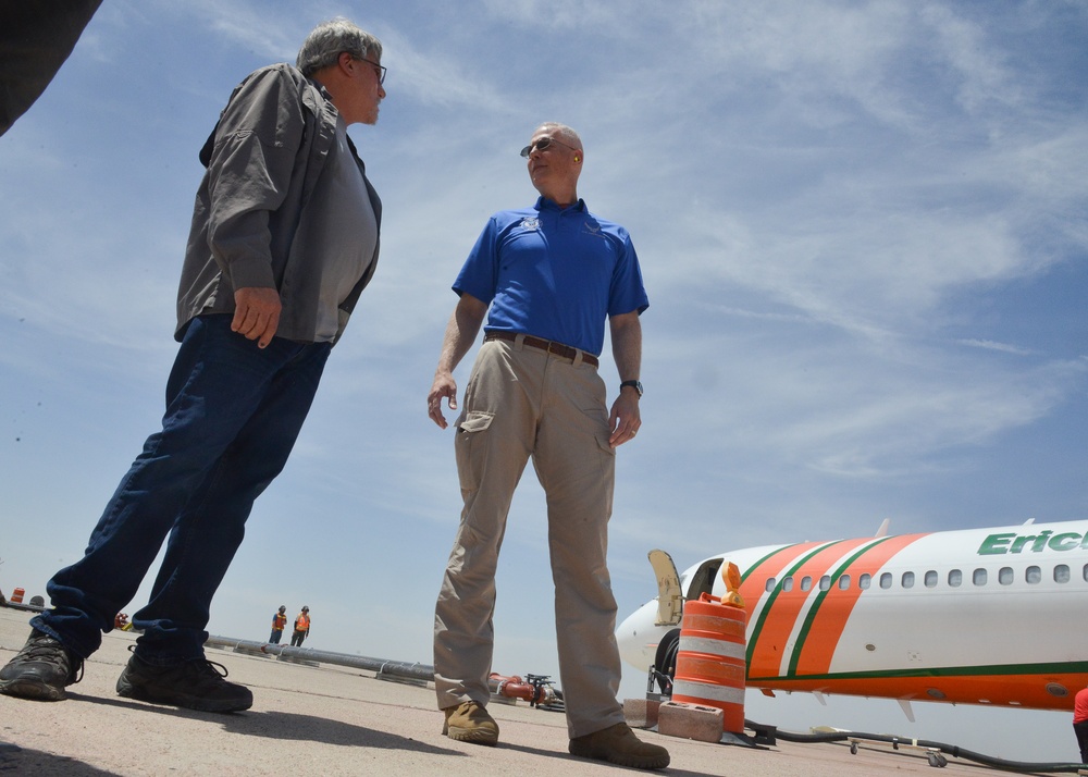, Brig Gen Slominski tours KAFB wildfire fighter capabilities