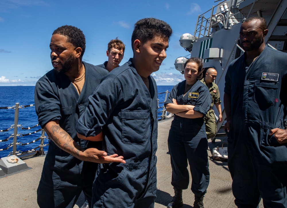 Sailors Aboard USS Dewey (DDG 105) Conduct Security Reaction Force Training