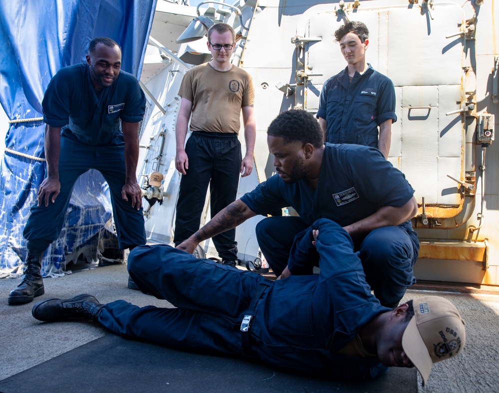 Sailors Aboard USS Dewey (DDG 105) Conduct Security Reaction Force Training