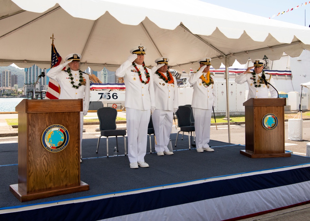 Coast Guard 14th District holds change of command ceremony