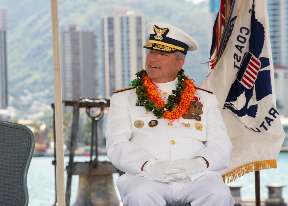 Coast Guard 14th District holds change of command ceremony